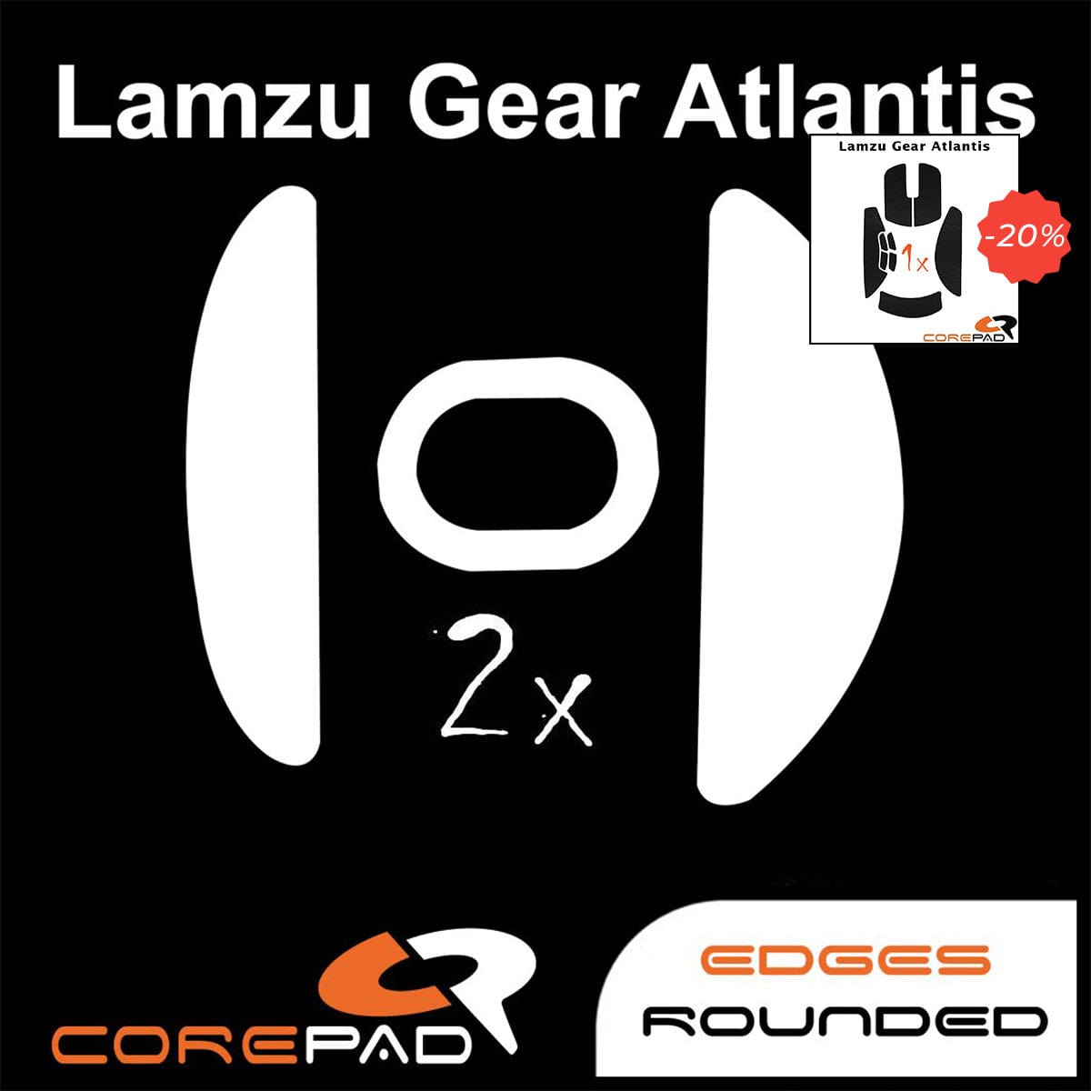 Bundle Feet + Grip tape Corepad - Lamzu Atlantis OG V1.