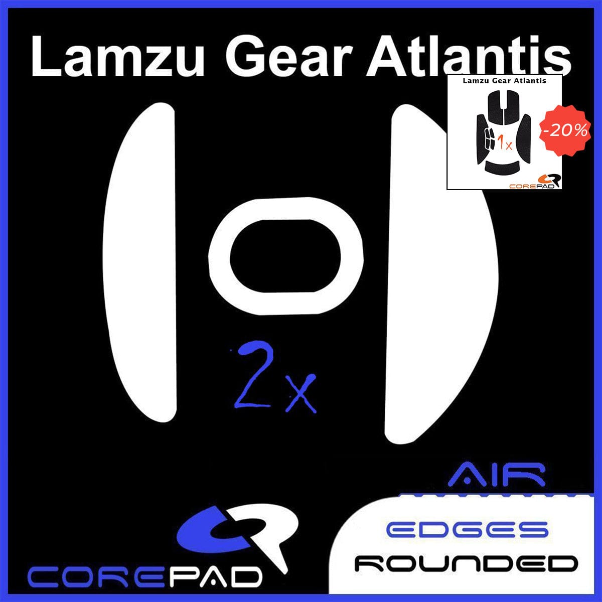 Bundle Feet + Grip tape Corepad - Lamzu Atlantis OG V1.