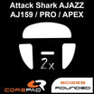 Feet chuột PTFE Corepad Skatez PRO Attack Shark x Ajazz AJ159 PRO / APEX Wireless (2 bộ)