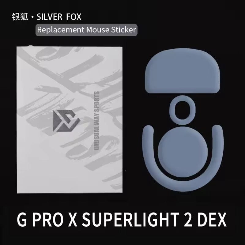 Feet chuột PTFE Unusual Way Sport Silver Fox - Logitech G Pro X Superlight 2 DEX (1 bộ).