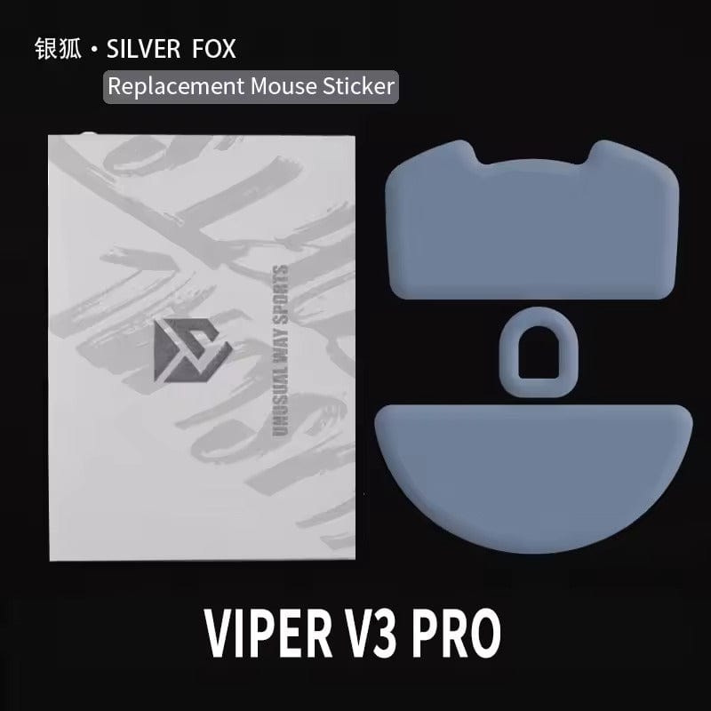 Feet chuột PTFE Unusual Way Sport Silver Fox - Razer Viper V3 Pro (1 bộ).