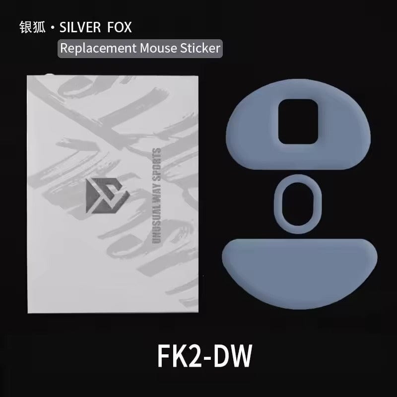 Feet chuột PTFE Unusual Way Sport Silver Fox - Zowie FK2-DW / ZA13-DW / S2-DW (1 bộ).