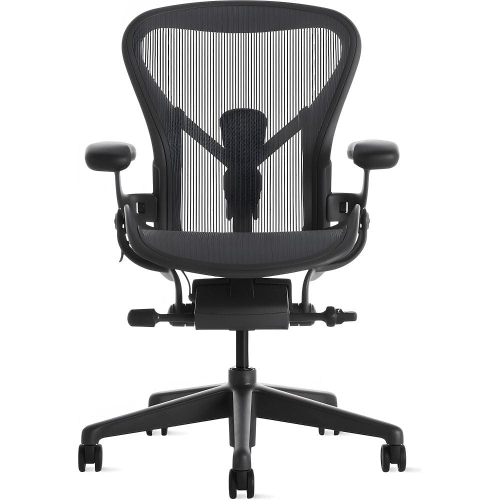 Ghế công thái học Herman Miller Aeron Remastered - Đen Graphite - Hàng xách tay