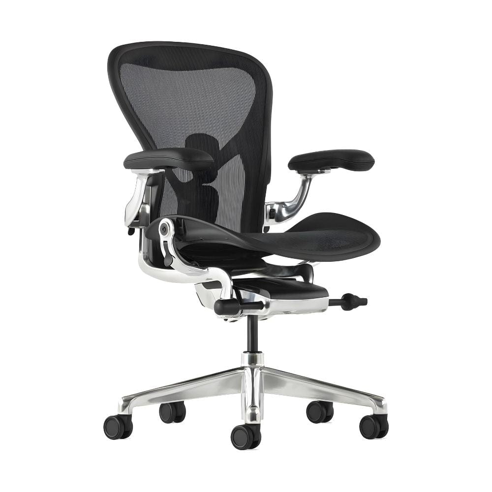 Ghế công thái học Herman Miller Aeron Remastered - Đen Onyx - Hàng xách tay