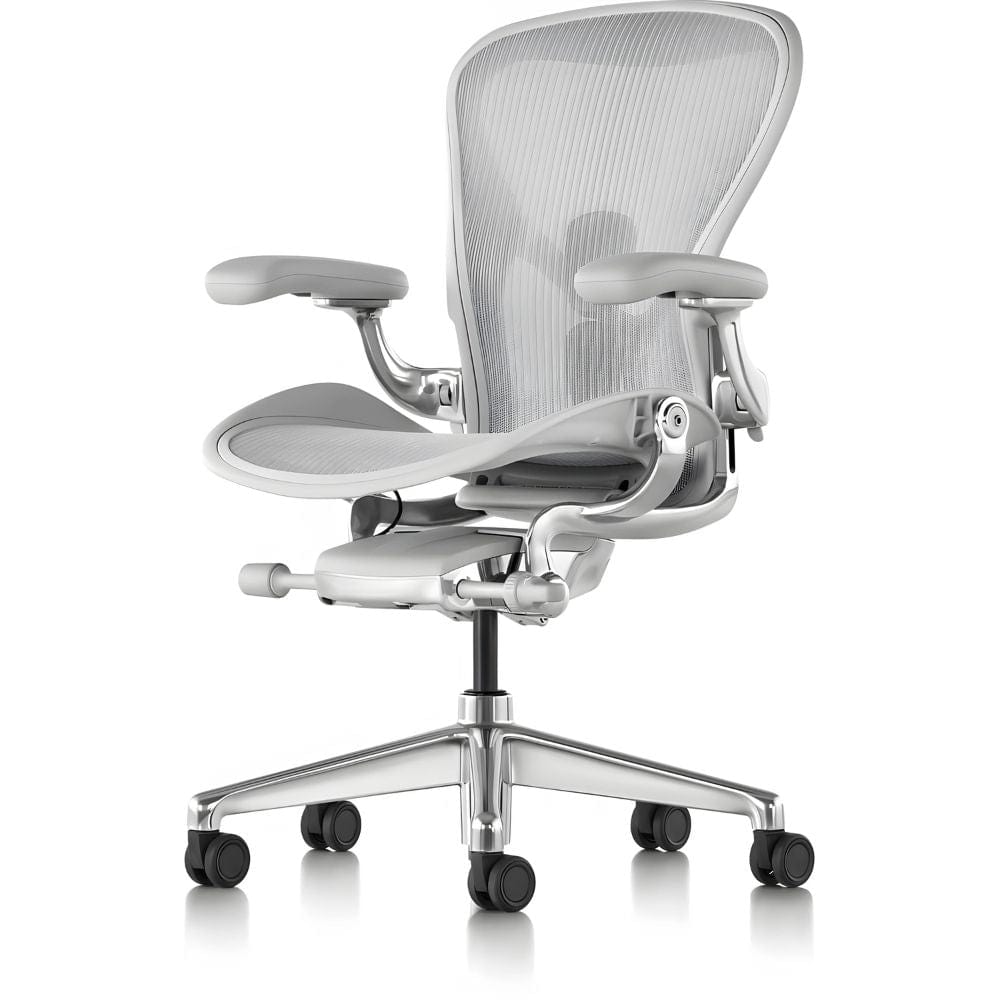 Ghế công thái học Herman Miller Aeron Remastered - Trắng Mineral - Hàng xách tay